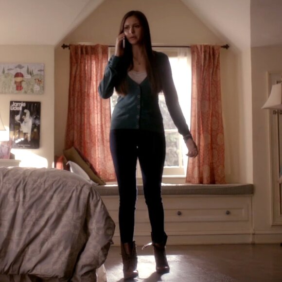 H&M Divided Green Cardigan ASO Elena Gilbert - Picture 9 of 9